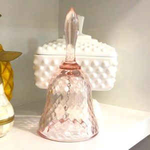 Fenton pink diamond optic bell 1980’s